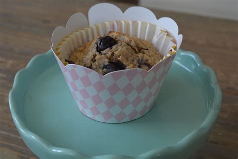 Havermout Muffin Met Banaan En Blauwe Besjes Havermout Muffins