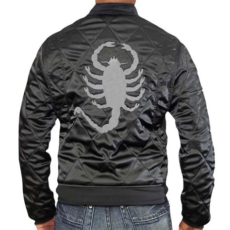 Ryan Gosling Black Drive Jacket - Scorpion Drive Jacket