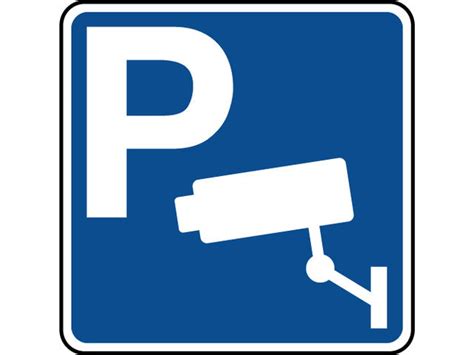 Panneau indication de parking avec vidéosurveillance Contact VIRAGES