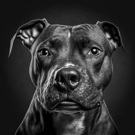 Premium Photo Ravishing Portrait Of Staffordshire Bull Terrier Dog On