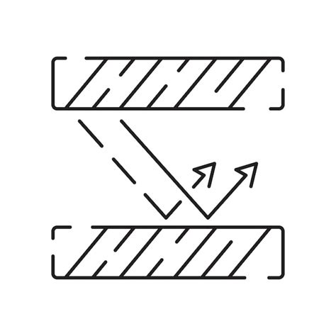 Akademische Bildung Disziplinen Physik Wissenschaft Linie Symbol Vektor