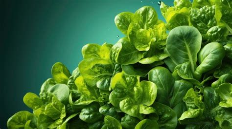 Premium Photo Fresh Green Lettuce Leaves Hd Background Wallpaper