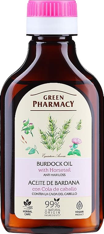 Green Pharmacy Olio Di Bardana Con Estratto Di Equiseto Contro La