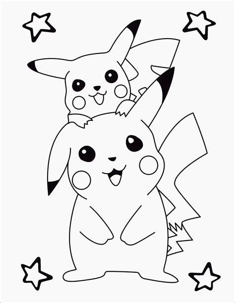 Darmowych Kolorowanki Pikachu Pokoloruj Online I Wydrukuj