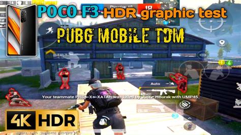 Poco F Pubg Mobile Test Hdr Exterme Graphic In Tdm Mode Youtube