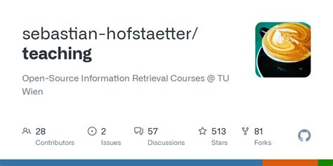 Github Sebastian Hofstaetter Teaching Open Source Information