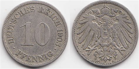 Kaiserreich Pfennig A Gro Er Adler Kupfer Nickel Sehr Sch N