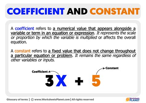 Coefficient And Constant What Are Coefficient And Constant