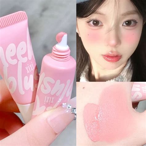 Water Mist Liquid Blusher Cream Facial Nourishing Blush Gel Silky