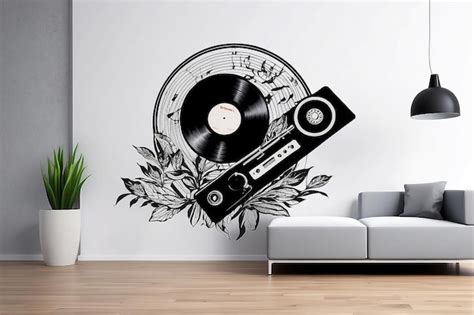 Premium Photo Retro Vinyl Record Wall Decals