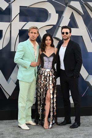 Ryan Gosling Chris Evans More Stars Arrive The Gray Man LA Premiere