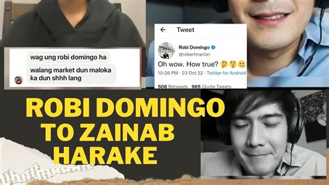 ROBI DOMINGO To Zainab HARAKE Di Nakapag Pigil SA Sinabi Ni ZAINAB