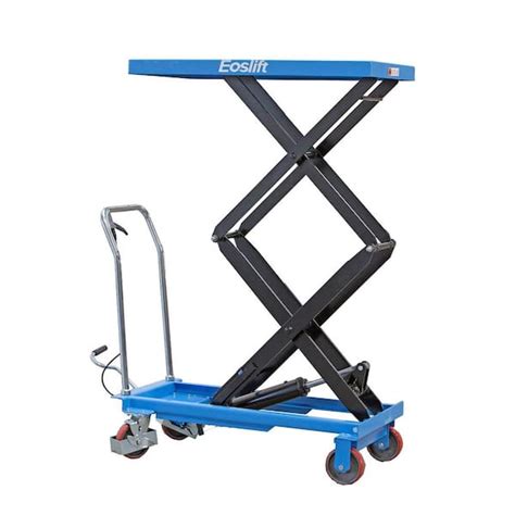 Eoslift 770 Lbs 205 In X 398 In Dual Scissor Lift Table Cart Tad35