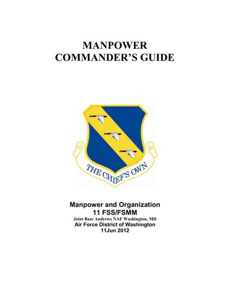 Manpower Commanders Guide