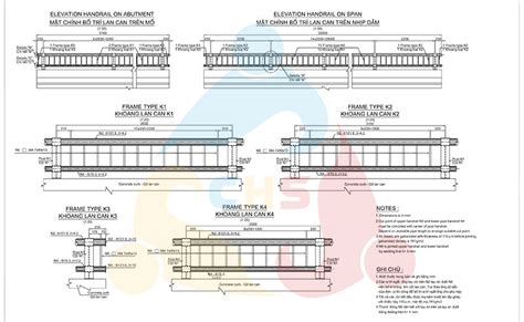 Bản vẽ Cad lan can cầu đường bộ - link tải 20 file AutoCad miễn phí