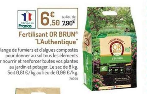 Offre L Authentique Kg Fertilisant L Or Brun Chez Espace Emeraude