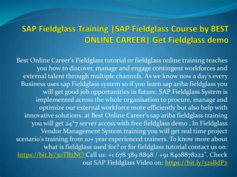 PPT SAP Fieldglass Overview SAP Ariba Fieldglass Demo Fieldglass