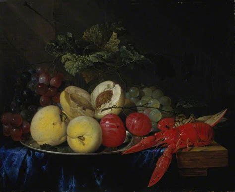 A Still Life With Fruit And Lobster Art Uk