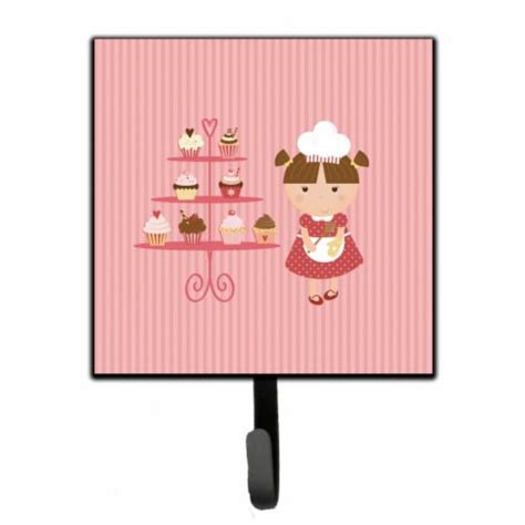 Cupcake Baker Brunette Pink Leash Or Key Holder 1 Ralphs