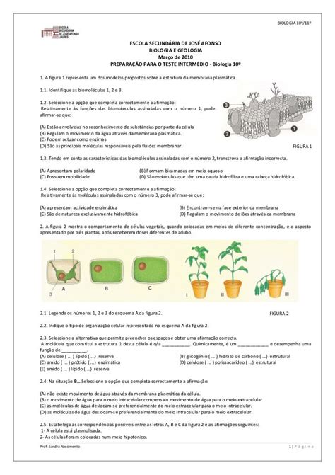 Exercicios De Biologia
