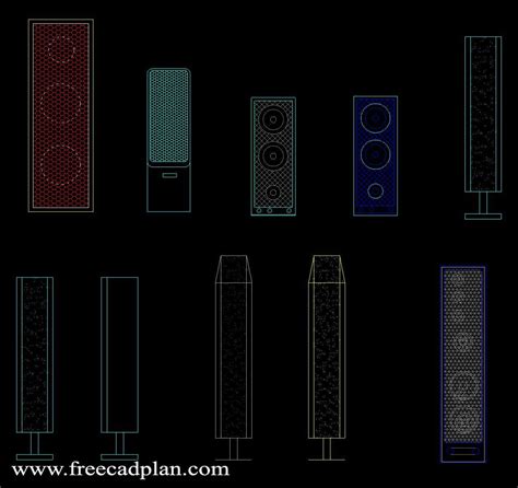 Speaker Dwg Cad Blocks In Autocad Free Cad Plan