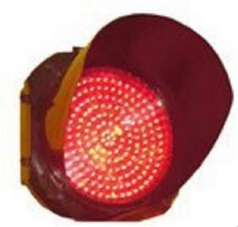 Uv Stabilized Polycarbonate Red Traffic Signal Light Ip Input