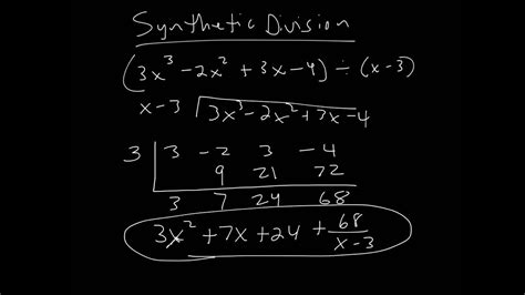 Synthetic Division and Remainder Theorem - YouTube