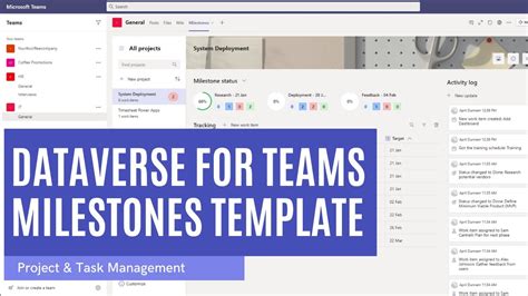 Dataverse For Teams Milestones Template Youtube