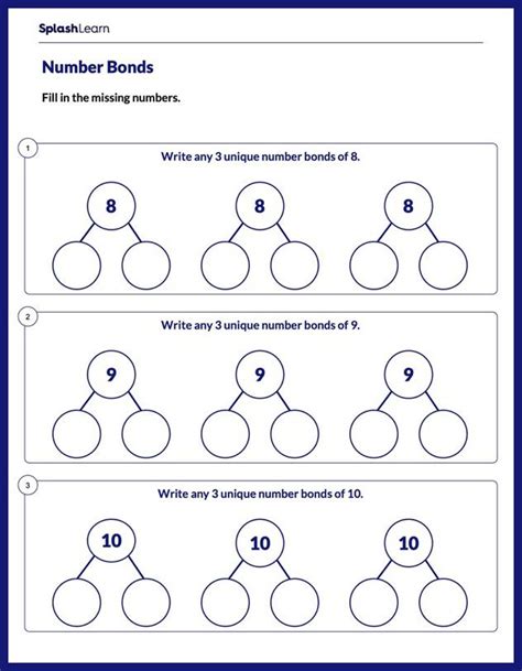 Compose And Decompose Numbers Worksheets