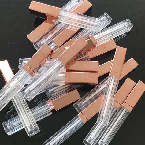 Rose Gold Lip Gloss Tubes Materiales Para Maquillaje Set De