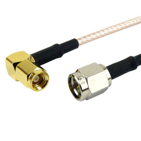 Sma Male Plug To Ra Smc Plug Male Cable M17113 Rg316 Coax Up To 3 Ghz In 36 Inch