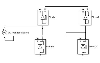 Full wave rectifier simulation in Simulink: tutorial 10