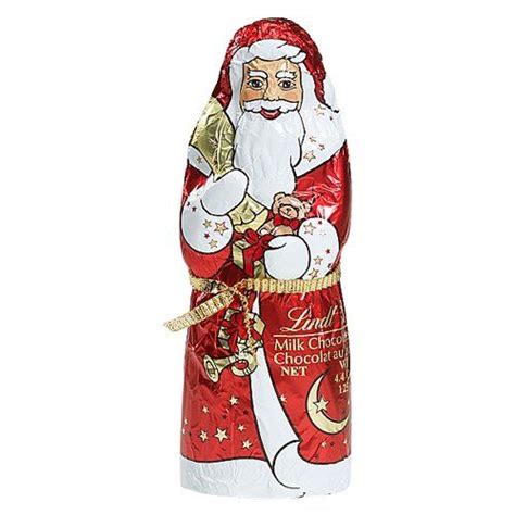 Lindt Milk Chocolate Santa 44 Ounce Packages Pack Of 18