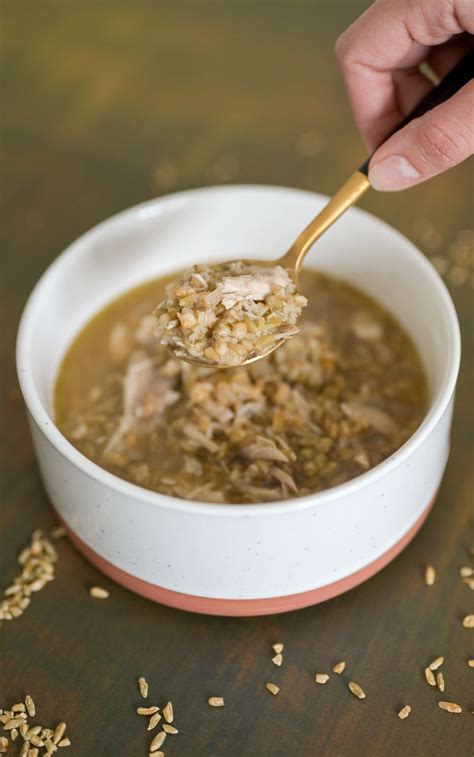 Freekeh Soup With Chicken Simply Lebanese