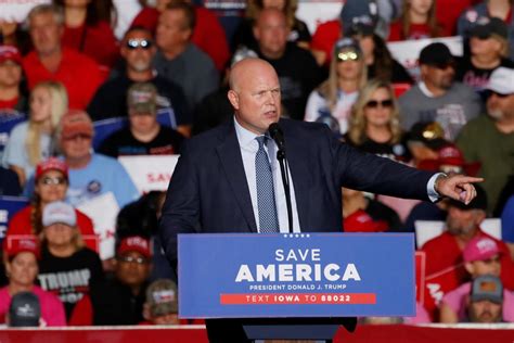 Donald Trump names Matthew Whitaker, former interim attorney general ...