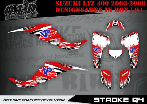 Scrub Dekor Kit Atv Suzuki Ltz Suzuki Graphic Kit Stroke