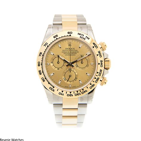 Rolex Daytona Cosmograph Gold Dial Two Tone Replica Reverie Watches