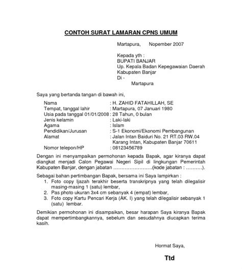 Detail Contoh Surat Lamaran Kerja Di Toko Swalayan Koleksi Nomer