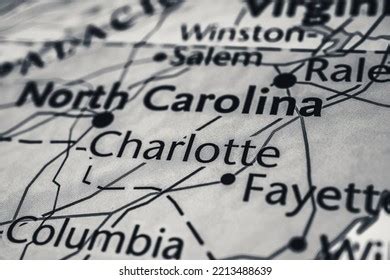 North Carolina On Map Usa Stock Photo 2213488639 Shutterstock