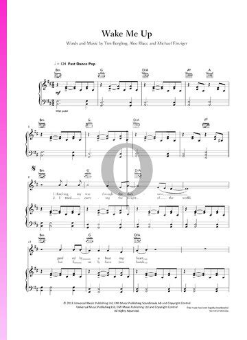 Wake Me Up Avicii Piano Sheet Music Oktav