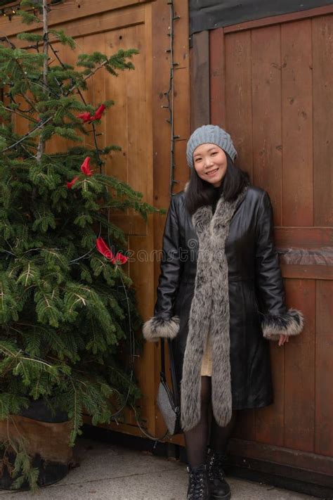 Happy Asian Chinese Business Woman Taking Selfie Photo With Mobile