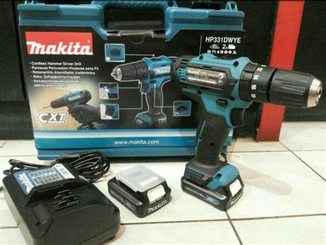 Jual Cordless Hammer Impact Drill Driver Makita HP331DWYE 12V Mesin Bor