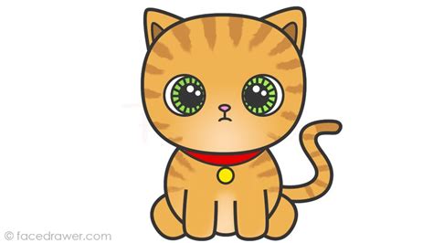 Cute Cat Cartoon Drawing | Free download on ClipArtMag