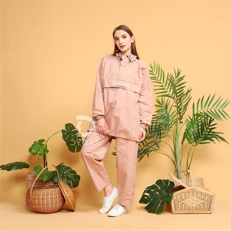 Jual Raincoat DYORA Aussie Series Pink Jas Hujan Pria Wanita DYORA