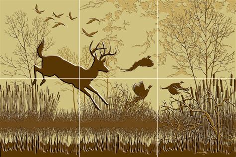 Whitetail Deer | Tile Murals | Designers Choice Tile