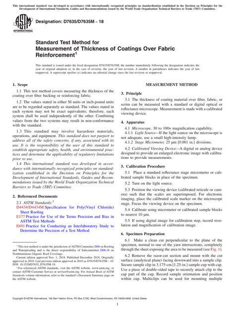 Astm D D M Standard Test Method For Measurement Of