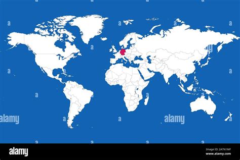 Germany On The World Map – Map Vector