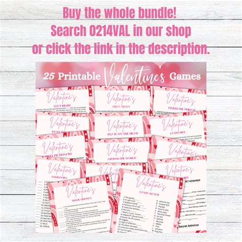 Printable Valentine S Day Game Bingo Game And Activity Adult Games Galentines Day Game