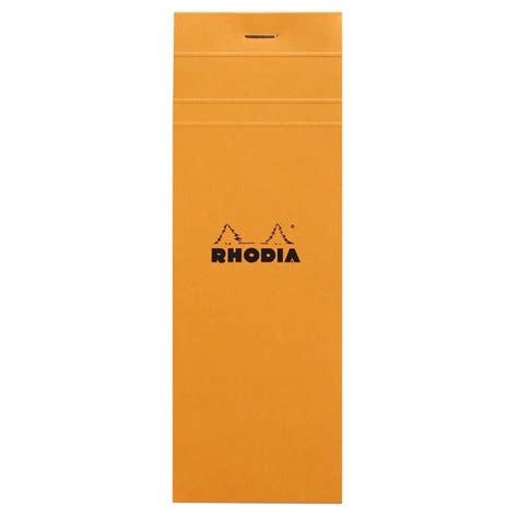 RHODIA Bloc agrafé No 8 74 x 210 mm quadrillé 5x5 Orange Par 3