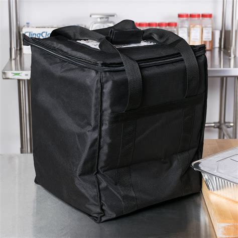 Choice Insulated Food Delivery Bag Black Nylon 13 X 13 X 15 12